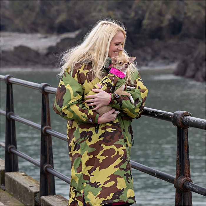 2024 Dryrobe Dog Robe V3 DRDR1 - Camo Pink